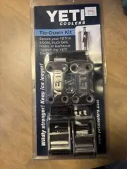 YETI Tie Down Kit Black Straps 1 Pair Deck Plates + Screws - New In Package