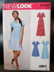 Pattern, New Look R100069 dress sewing pattern size 8-20