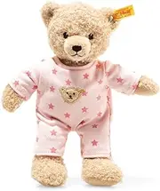 Baby Teddy and Me Teddy Bear Girl with Pajamas, Beige/Pink