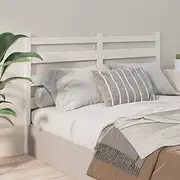 White Solid Wood Pine Bed Headboard, Adjustable, King & Full Size - Stylish, Modern Wall Mounted Headboards for Comfortable Bed Back Support.