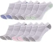 [New Balance] Women's Athletic Socks - Cushioned Low Cut Ankle Socks (6 Pack)