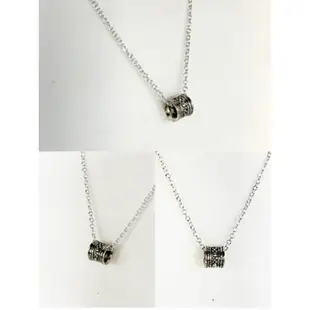 SilverTown銀鎮 圓珠球型造型項鍊(925純銀飾品+316L不銹鋼)