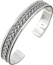 [Treasure Bay] TreasureBay 925 Sterling Silver Bangle Bracelet for Women