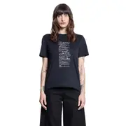 [MONCLER GENIUS] MONCLER GENIUS WOMAN BLACK T-SHIRTS & TANK TOPS Black