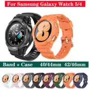 Silicone TPU Strap Watch Band Band + Case For Samsung Galaxy Watch 5/4