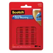 Scotch Removeable Clear Mounting Squares
