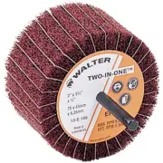 Walter 15E166 3x1-3/4x1/4 Two-In-One Finishing Flap Wheel Extra Fine Grit 220