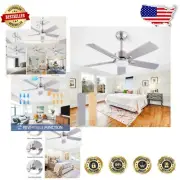 Sleek Quiet 42" Reversible Ceiling Fan with Light - Remote Control Convenience