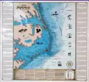 Cape Hatteras and the Outer Banks Shipwreck Laminated Chart
