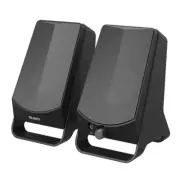 Computer Speakers Desktop PC Stereo USB Laptop Headphone Jack Gaming Dual Black