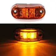2Pack LED Front Side Marker Indicator Light 12V 24V For Truck Van Trailers Boats - Yellow