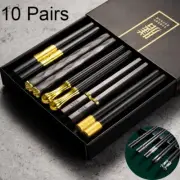 Non-slip Chinese Chopsticks Set Chopsticks Reusable Metal Alloy Food Sticks
