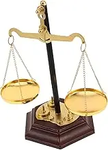 LABRIMP Vintage Metal Balance Scale Ornament Retro Decorative Justice Scale for Office Desk Home Decor Meaningful for Lawyers Legal Professionals