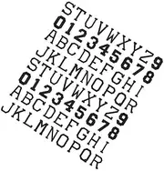 [CIMAXIC] 72Pcs DIY Iron Alphabet Number Patches for Clothing Decorative Embroidery Patches for Bags Hats Jeans Easy to Apply for and Craft Projects