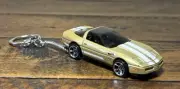 Hot Wheels 84 Corvette Diecast 1:64 Custom Keychain #3.10