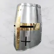 Medieval Templar Crusader Helmet handmade Replica 18ga Steel