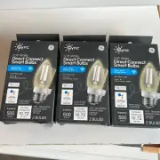 3 Pack - GE Cync LED WiFi Smart Bulbs -93130199 Medium Base, Warm White, 6W