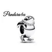 Pandora Skiing Penguin Charm Christmas/Winter NeW Tags Pandora Velvet Gift Box