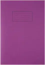 A4 EXERCISE BOOK, 80 PAGES, PURPLE, PRODUCT RANGE LINED EXERCISE BOO FOR SILVINE