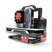 DIY Aluminium Pc Open Case Computer Chassis Test Bench Support Water 1.ITX