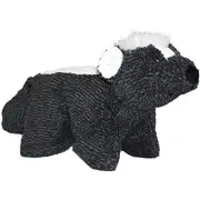 HuggleHounds Plush, Durable Knot-Less Squooshie Skunk, Black