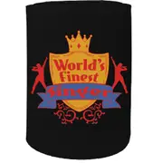 Alcohol Stubby Holder - Worlds Finest Singer - Funny Novelty Birthday Gift Joke Beer Can Bottle