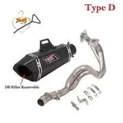 Full System Yoshimura For Kawasaki ER6N ER6F Versys 650 Z650 Ninja650 Motorcycle Exhaust Escape DB Killer Front Mid Link Pipe Type D