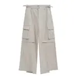 (WINGS SELECT) EQUALNEAR TEMPLE CARGO PANTS - LIGHT GRAY 長褲