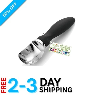 Dishwasher Safe Zinc Ice Cream Scoop - Effortlessly Create Perfect Dessert Balls