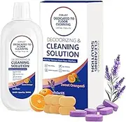ZORAST Floor Cleaning SolutionTablets Compatible with Tineco Wet Dry Vacuum, Lavender & Sweet Orange Scent, Deep Cleans Low Foam Formula for All Hard Floors -12PCS