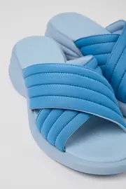 Spiro Blue textile sandals for women