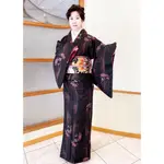 日本和服  --  仿絲質 小紋和服