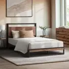 Metal Bed Frame King Single Size Beds Base Platform Wood