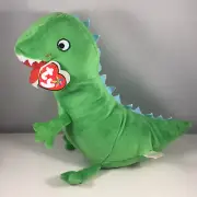 Ty Beanie Buddy MR. DINOSAUR (UK Exclusive Peppa Pig Theme Park)(Medium 10 Inch)