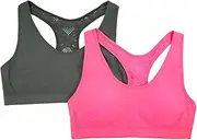 Fruit of The Loom Women's Crochet Back Seamless Sport Bra 2 Pack
