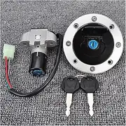 Ignition Switch for Suzuki for GSX750 VX800 for GSX600 RF400 GK78A Motorcycle Fuel Gas Cap Ignition Switch Seat Lock with Key Kit Motorcycle Ignition Switch Lock
