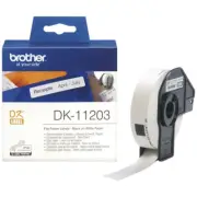 1 Brother Genuine DK-11203 DK11203 White File Folder Label - 17mm x 87mm