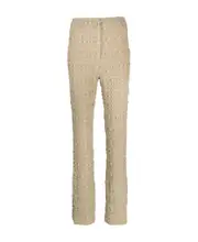 Nanushka Juna Seersucker Trousers XS Nude