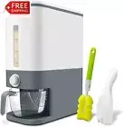 Lenwi 25 Lbs Rice Dispenser, Large Cereal Dry Food Storage Containers with Measu