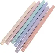 jojofuny 6pcs Double Tips Highlighter Portable Highlighter Pens for School Office and Diary Use Book Marker Pens with Fluorescent Ink for Easy Marking