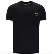 Sergio Tacchini Mens Felton T-Shirt Logo Black Gold