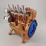 三維樹脂印刷直列四缸發動機汽車發動機模型迷你發動機套件