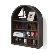 Vintage Arched Wall Shelf - Adjustable Shadow Box with Shelves, Boho Crystal ...