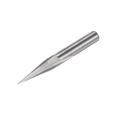 0.5mm Tip 15 Degree 50mm Length Carbide Tapered Wood Engraving CNC Router Bit