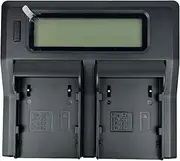 Dual LCD Camera Battery Quick Charger for BP-A30 BP-A60 BP-A90 Battery, replacement of CG-A10 CG-A20 Charger and for EOS C200, EOS C200B, EOS C220B, XF705 4K UHD, EOS C300 Mark II PL CEOS Cameras