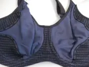 Berlei ELECTRIFY MESH UNDERWIRE 12DD Sports Bra Navy 2-tone blue Rrp $65