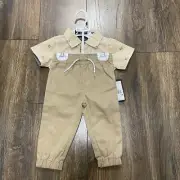 Kenneth Cole 2-Piece Set Boys Sz 12M Short Sleeve shirt /Jogger Pants $36 MSRP