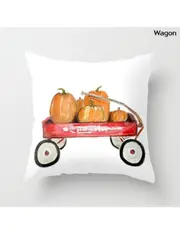 Watercolour Pumpkin Cushion Covers- Wagon