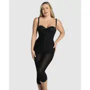 Leonisa Cupless Long Leg Full Body Shaper with Zip Front