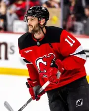 Stefan Noesen Warmup Skate New Jersey Devils 8x10 NHL Hockey Photo